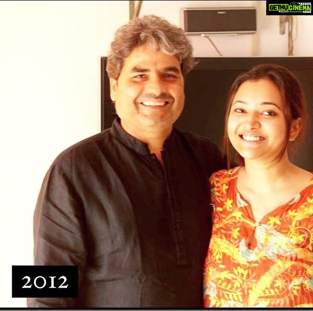 Shweta Basu Prasad Instagram - Warmest hugs since 2002 Happy birthday Vishal uncle 😘 @vishalrbhardwaj