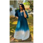 Shweta Menon Instagram - Aesthetics of ombre trend..❤️ #ombreaesthetic #blendingcolors #shwethamenon #stylingdiaries Outfit : @seven.stories.calicut MUA : @jeenastudio Accessories: @planetjewel