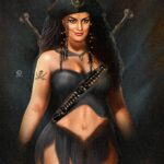 Shweta Menon Instagram - shwetha menon artwork Conspect pirates #pirates #artwork #digitalpainting #kerela #shwethamenon