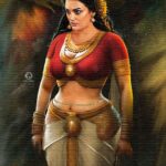 Shweta Menon Instagram - Shwetha menon digital artwork conspect apsarass 💫 #shwethamenon #digitalpainting #artwork #kerela #warrior