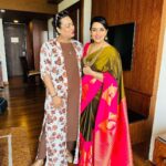 Shweta Menon Instagram - Today morning Inauguration time from Calicut..Make up for my sweet sister @shwetha_menon Stylist : @tharunya_vk Outfit : @vybhadesignerstudio Jewellery: @kaya_online_ Makeup artist @avinash_s_chetia @sonybaby156 Actress @shwetha_menon 💕💕💕💕💕💕💕💕💕💕 Calicut City, Kerala;