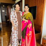 Shweta Menon Instagram - Today morning Inauguration time from Calicut..Make up for my sweet sister @shwetha_menon Stylist : @tharunya_vk Outfit : @vybhadesignerstudio Jewellery: @kaya_online_ Makeup artist @avinash_s_chetia @sonybaby156 Actress @shwetha_menon 💕💕💕💕💕💕💕💕💕💕 Calicut City, Kerala;