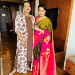 Shweta Menon Instagram - Today morning Inauguration time from Calicut..Make up for my sweet sister @shwetha_menon Stylist : @tharunya_vk Outfit : @vybhadesignerstudio Jewellery: @kaya_online_ Makeup artist @avinash_s_chetia @sonybaby156 Actress @shwetha_menon 💕💕💕💕💕💕💕💕💕💕 Calicut City, Kerala;