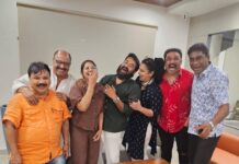 Shweta Menon Instagram - ശംഭോ മഹാദേവ!!! @mohanlal @actor.sidhique @babu_.chandran._ @baburajactor @sudhirkaramana @rachananarayanankutty @shwetha_menon Kochi, India