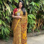 Shweta Menon Instagram - The dazzling @shwetha_menon in timeless elegance with this stunning Yellow Base Modal Silk with red leaf Saree Free shipping in India for orders above 1999/-* DM us for more details or WhatsApp to +91 6282187583 Yellow Base Modal Silk Visit https://byhand.in/ Fabric - Modal Pattern - Printed Worldwide shipping available*** DM for prices and enquires #ByHandFashion #ajrakhStyle #yellowsaree #ajrakhsaree #HandcraftedFashion #saree #TraditionalVibes #EthnicChic #ArtisanalCraftsmanship #SanganeriPrints #HandmadeBeauty #FashionInspiration #ModernTraditional #BohoVibes #FashionStatements #IndianFashion #CulturalElegance #UniqueStyle #HandloomLove #Fashionista #contemporaryindianfashion