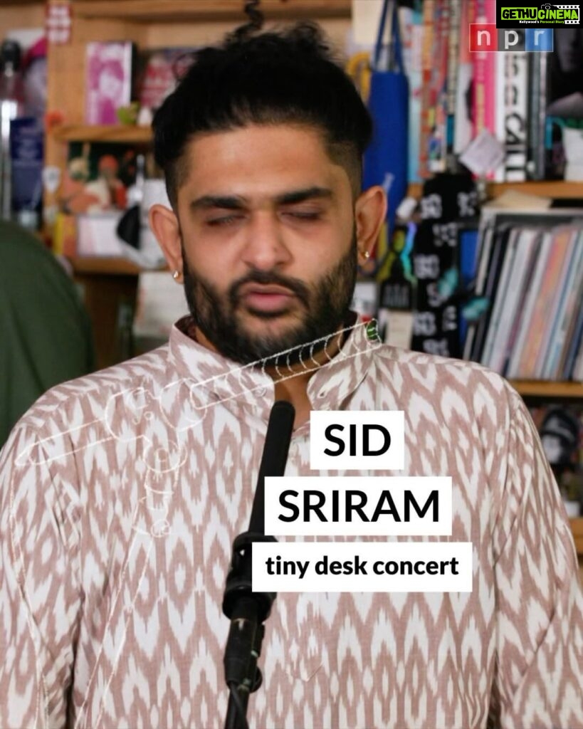 Sid Sriram Instagram - #tinydesk • @SidSriram melds Carnatic music, R&B and soul in his Tiny Desk set. 🔗Tap the link in bio to watch the full performance! Stay tuned as we celebrate AAPI Heritage Month with some special Tiny Desk concerts🌟