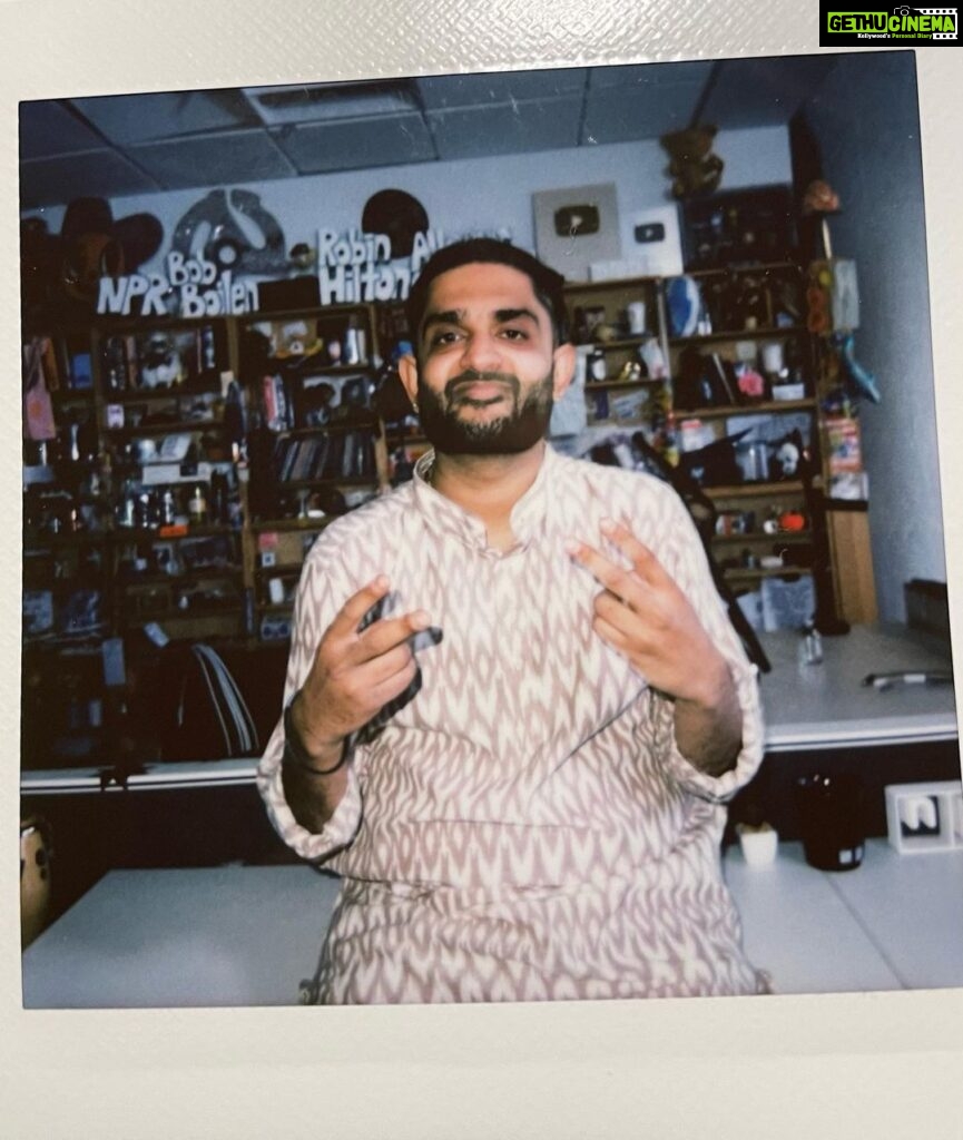 Sid Sriram Instagram - Did something special today// soon come @tinydesk