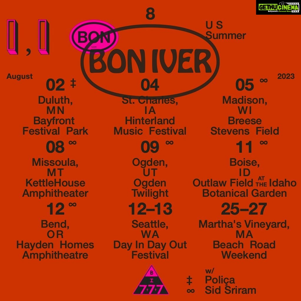 Sid Sriram Instagram - Bridges built in magical, beautiful ways Love, gratitude and excitement in abundance. Joining @boniver on their summer tour in August!! I love Bon Iver’s music so deeply and I can’t wait to go on this run with my brothers. All love, no hate