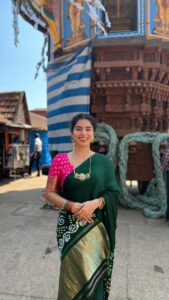 Siddhi Mahajankatti Instagram - • Saree (N.) - Six yards of elegance • #saree #trendingreels #trend #traditional Bangalore, India