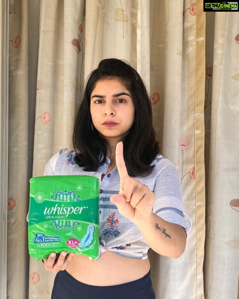 Siddhi Mahajankatti Instagram - When I came across the fact that 2.3 girls are forced to give up on their dreams and drop out of school due to the onset of periods, I decided to partner with @whisper and @unesconewdelhi in the #KeepGirlsInSchool campaign. For every pack of Whisper Ultra you buy between 10th Feb and 15th March 2021, Whisper will educate a girl about about menstrual hygiene and give her period products. I think it's phenomenal and I am so proud to join this movement, and you can too! 😌 Remember to post a picture with your pack of Whisper Ultra and tag @whisperindia with the #KeepGirlsInSchool. Also tag 3 of your friends to be part of the movement, so they can also help #KeepGirlsInSchool I nominate @akhila_mohan @pooja.mohan @maneesha7raj @kuttychilly @ash_reji to join! #menstruationmatters #firstperiod #education #unesco #period #periodhygiene Bangalore, India