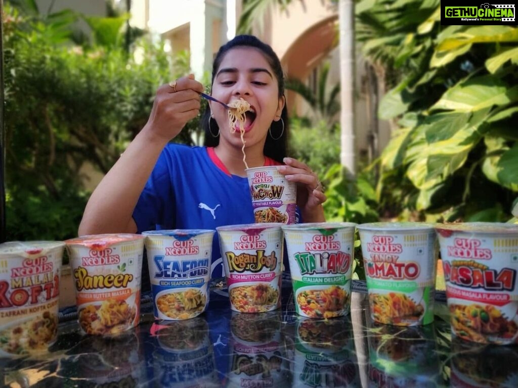 Siddhi Mahajankatti Instagram - • Hungry before a BFC match ? Grab a Nissin Cup Noodles to ease your hunger in 3mins by adding hot water into the cup and enjoying from a range of flavors! #NissinCupNoodles #EnjoyWheneverWherever #Readyin3Minutes #InstantHungerSolution #WeAreBFC • Bangalore, India