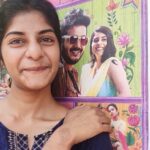Siddhi Mahajankatti Instagram - • This just made my day today! I've always wanted to click a picture against my movie poster and I still didn't get one 😭... But @megha.prasanth thank you so much for this cute picture! I really hope I can take a picture like this very soon • PS : Megha and I don't know each other 🙈 Calicut, India