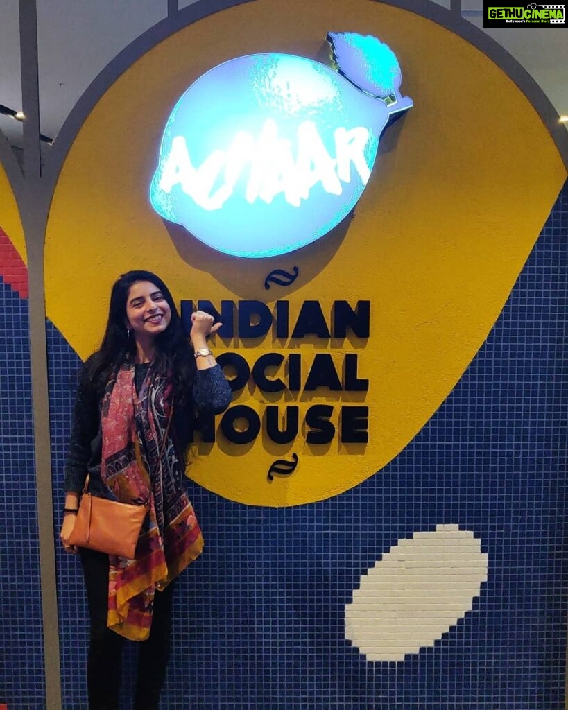 Siddhi Mahajankatti Instagram - • I was craving for some really spicy food and Achaar in forum shantiniketan menu is the best !!! Thank you so much for having me!! • PS : • Try the mushroom and peas biryani • Paneer peshawari with butter roti • Hot toddy or pomogranet and cranberry Blini