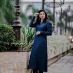 Sija Rose Instagram - The depth of blue🪁🌀 . Pic: @fahad____fadhi MUA: @neethu_makeupartist Styling : @shantikrishna Attire: @the_mainstreetshop_kochi