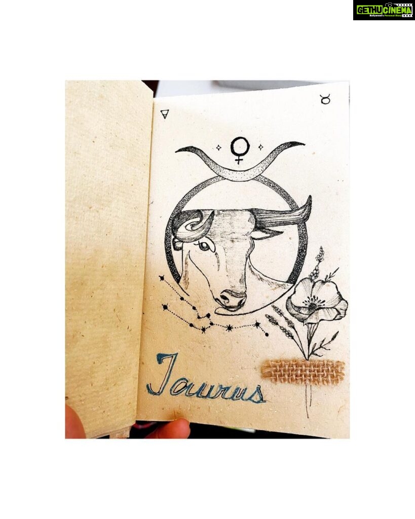 Sija Rose Instagram - Taureans season is up. Enjoying life's simplest pleasures, sensual but a bit stubborn! Enjoy your month! #starsign #taurus #taureans #bull #earthsign #canvas #handmadepaper #💕