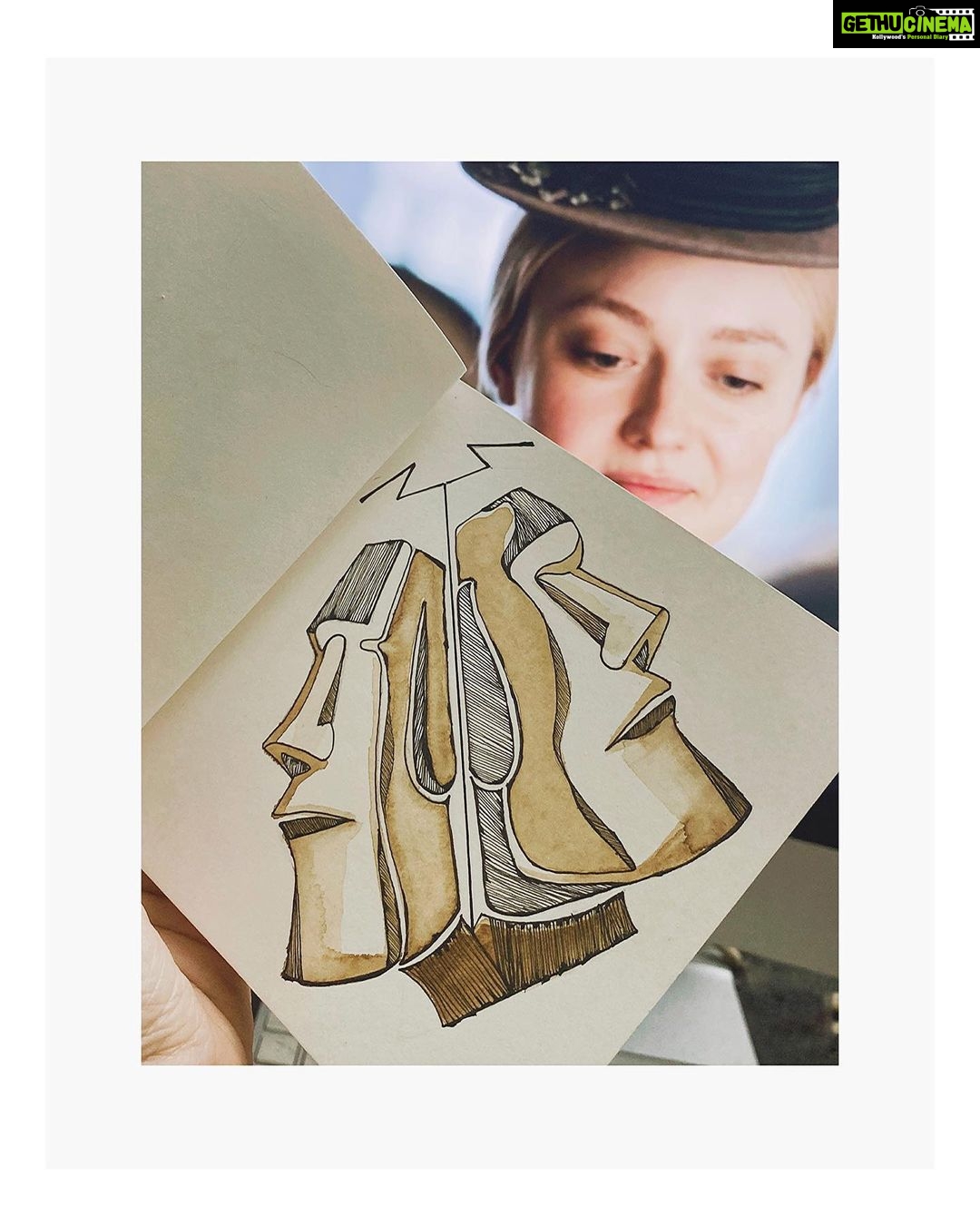 Sija Rose Instagram - Moai , the giant stone figures on the Easter Island is One of the greatest mysteries of human civilisation. This island inhabited one of the most remote and intriguing communities in the world. . #coffeeart #sketchbook #browntint #easterisland