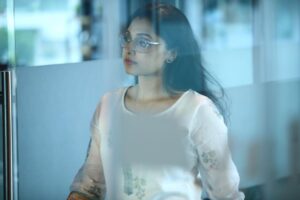 Sija Rose Instagram - Being Teena! My first day of Roy shoot started at Teena’s work place! A passionate journalist, woman of her word and a girl boss of her life! Creating her with those subtle looks and mannerisms. . #royteena #roymovie #malayalammovies #sijaarose