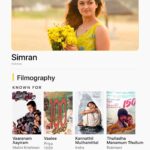 Simran Instagram – Starring in the recent release #Gulmohar on @disneyplushotstar, @simranrishibagga has made waves in the Tamizh and Telugu film industry for over two decades. Ranked 6th on this week’s Popular Indian Celebrities feature, here are some other titles she is known for, to add to your watchlist if you’ve just finished watching Gulmohar! 💛

Which is your favourite performance by her?✨

IMDb “Known for” is a space where you can find other notable work from your favourite artist all on their page on IMDb.com. As always, determined by fans! 💛

🎬:
Vaaranam Aayiram | Zee5, Voot
Vaalee | Prime Video, aha
Kannathil Muthamittal | Netflix, Prime Video, aha
Thulladha Manamum Thullum | Sun NXT