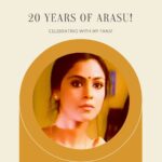 Simran Instagram – 🎉 Can you believe it’s been 20 years since #Arasu hit the big screen?! Time flies! ⌛🎬 I’m grateful for the incredible memories and the fantastic team I had the honor of working with. Available on @PrimeVideoIN and @sunnxt 📽️✨ #Simran #20YearsOfArasu