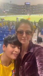 Simran Instagram - Wishing you all the strength, and determination to win today's match! Go #CSK 💛
