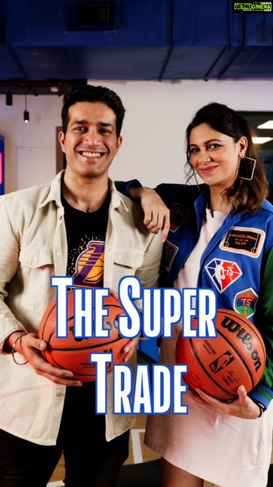 Simran Kaur Mundi Instagram - Time to put on the GM hats! 🎩 @harmansingha & @simrankaurmundi chime in with their Super Trade suggestions on the sets of #NBAIndiaWeeklyShow! 🏀 Episode 4 will be out sooner than you think!