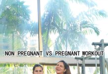 Simran Kaur Mundi Instagram - All you beautiful momies out there if you are looking for some workout motivation, Sonnalli and i decided to share some safe pregnancy workout alternatives. This is me in my 32nd week of pregnancy doing some mild exercises to keep my body active and moving. Trust me when i say this, the best thing u can do for you and the baby is to move! Working out will significantly impact your mood, state of mind, health, sleep..all for the better🙂 Having said that a reminder to all you mammas out there - you dont need to listen to anyone but yourself (and your doctor) when it comes to exercise, do what you feel most comfortable with. You do you, for you..much love❤️ Shot by : @dieppj Fitness trainer : @saurav.rathore0003 #pregnancyworkouts #fitgoals #fitnessgirls #fitgirls #bff #bffworkout #girlswholift #pregnancylife #mustdothis #pregnancyjourney #pregnancyfitness #motivational #pregnancylife #pregnancytips #pregnancyexercise
