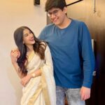 Simran Sharma Instagram - Sibling appreciation post for ‘Siblings Day’🤓 To the cutest, most annoying person in my life😛🫶🏼 Love you @adityasharma028 ❤️ #coolkid 3rd picture is my fav😂