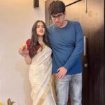 Simran Sharma Instagram - Sibling appreciation post for ‘Siblings Day’🤓 To the cutest, most annoying person in my life😛🫶🏼 Love you @adityasharma028 ❤️ #coolkid 3rd picture is my fav😂