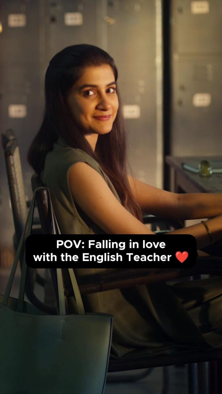 Simran Sharma Instagram - A match made in the staffroom 🎓💕 . Watch this beautiful show now streaming for free on @amazonminitv 📽️ . . . . . . . . #DiceStaffroom #Staffroom #SimranSharma #EnglishTeacher #NationalCrush #IndianWebSeries #theindianwebseries
