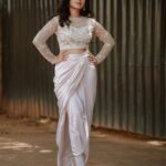 Sivaangi Krishnakumar Instagram - Its Okay! 🤍 Wearing @gegonian @anushaa13 Makeup @arupre_makeup_artist Photography @pugazhhhh