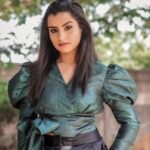 Sivaangi Krishnakumar Instagram - Ninja feels😌♥️ Styled by @anushaa13 Wearing @themudy.official Makeup @arupre_makeup_artist Photo @raghul_raghupathy Retouch @retouch_by_gokul