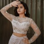 Sivaangi Krishnakumar Instagram – Its Okay! 🤍
Wearing @gegonian @anushaa13 
Makeup @arupre_makeup_artist 
Photography @pugazhhhh