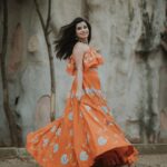 Sivaangi Krishnakumar Instagram – 🍊🧡
Outfit @baavli 
Styling @anushaa13 
Makeup and hair @arupre_makeup_artist 
Photos @pugazhhhh 
#cookwithcomali