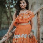 Sivaangi Krishnakumar Instagram – 🍊🧡
Outfit @baavli 
Styling @anushaa13 
Makeup and hair @arupre_makeup_artist 
Photos @pugazhhhh 
#cookwithcomali