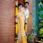 Sneha Instagram - இனிய தமிழ் புத்தாண்டு வாழ்துக்கள்!! Blouse @geetuhautecouture @geetunaidu03 Photography @ashokarsh Saree @pichakamweaves #tamilnewyear #familylove #sareelove #memories #love
