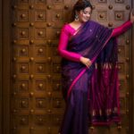 Sneha Instagram - Saree never goes out of style! Blouse n saree designed @geetuhautecouture Saree @thenmozhidesigns Hair @vijiknr Pics@ashokarsh #sareelove #mystyle #purplesaree #sneha #geetuhautecouture #beyourself