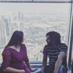 Sneha Sreekumar Instagram - At the top of Burj😍 #dubai #burjkhalifa #atthetop #happydays Burj Khalifa & Dubai Mall, Dubai, UAE