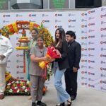 Sneha Ullal Instagram – It was an honour.Thank you @nseindia for letting us ring that auspicious bell on our release day.Love you Lokhtantra in cinemas today. #snehaullal 
@isha_konnects @ravikishann @kingaliasgar @ameetkumarbollywood @zurichmediahouse NSE India
