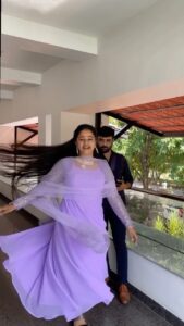 Snehan Instagram - 😝Mannichidunga torture pnren ungalalam 🙈 @kavingarsnekan Kannika coustume @akira_the_couture__ 👗 #love #lovequotes #loveislove #loveyou