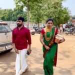 Snehan Instagram - சினேகன் வாங்கி கொடுத்த முதல் புடவை 7 வருடத்திற்கு பிறகு கட்டினேன்❤ @kavingarsnekan அனைவருக்கும் இனிய விநாயகர் சதுர்த்தி வாழ்த்துக்கள் ... 🤲 #Brother sera wedding 💑 @_makeoverbymadhu Jewellery @sri_ragavendhra_fashion Video credits @arunsk751 #wedding #love #lovequotes #ilayaraja #ilayarajasongs #ilayarajasongs🎧 #ilayathalapathyvijay #ilayarajamelody