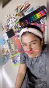 Snehan Instagram - Oil pastel colours 🖼🎨 @kannikasnekan paintings🥰
