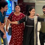 Snehan Instagram - Sweet people 🥰 #Movietime🎬 #sathyam cinema @kavingarsnekan @niroopnandakumar @shariqqqq777