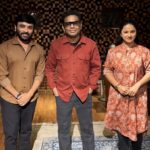 Snehan Instagram - Last night recording time 🎹🎼🤞🏻amazing human being @arrahman sir 🥰 we love you lot and thanks a lot #directorkrishna sir 💐