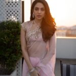 Sobhita Dhulipala Instagram – ♥️ to @manishmalhotra05 for custom making the prettiest pink saree I got to wear last night in Chennai for PS2 trailer and audio launch!
Styling by @ekalakhani @team___e 
Hmu @shraddhamishra8 
Photographs by the lovely @thestoryteller_india