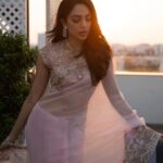 Sobhita Dhulipala Instagram - ♥️ to @manishmalhotra05 for custom making the prettiest pink saree I got to wear last night in Chennai for PS2 trailer and audio launch! Styling by @ekalakhani @team___e Hmu @shraddhamishra8 Photographs by the lovely @thestoryteller_india