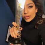 Sobhita Dhulipala Instagram – Live from my kitchen after being awarded ‘Most promising talent of the year’ at the Hello Hall of fame awards tonight! Much yaaaaay 🕺🏿