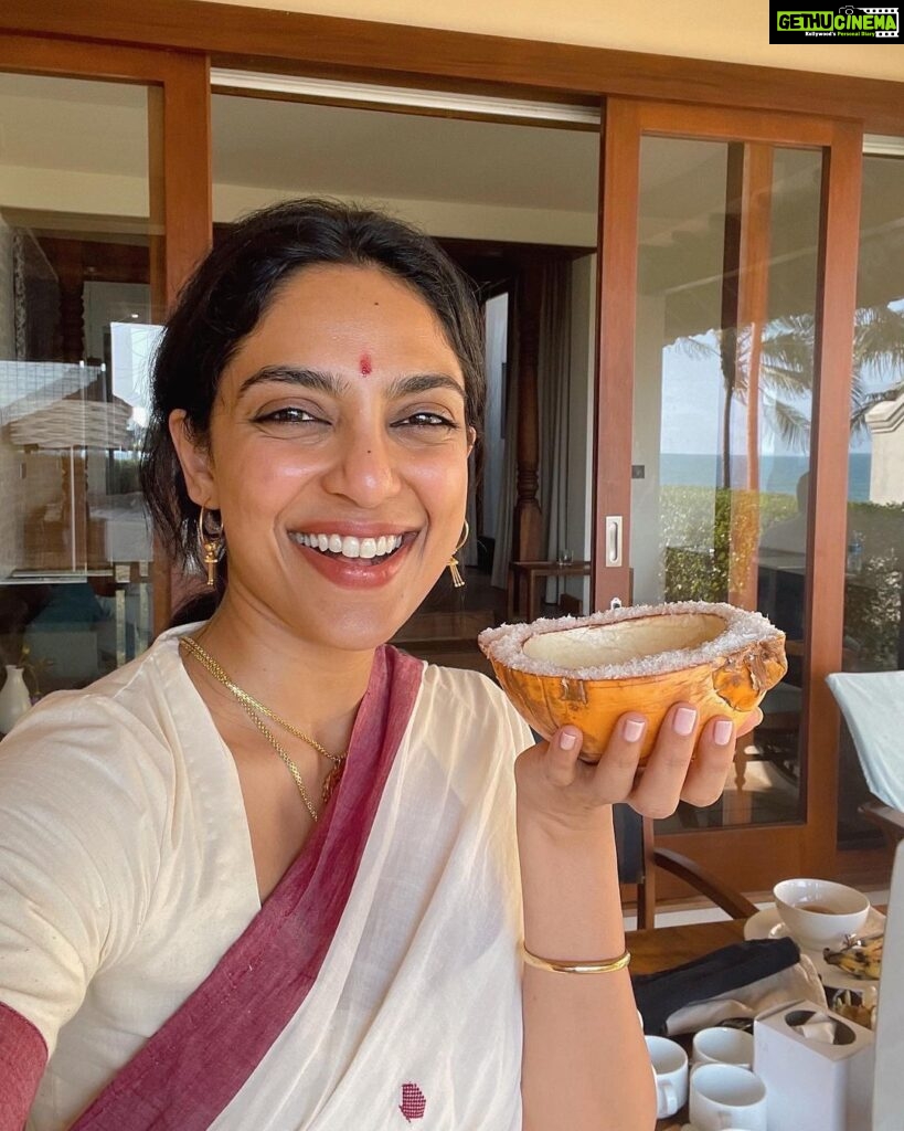 Sobhita Dhulipala Instagram - There is a bird where my heart is and here in tropical Lanka, it has lost all manners Bentota, Sri Lanka