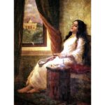 Sobhita Dhulipala Instagram – 1. Sandalwood / గంధం / चंदन – 120 years old (passed down from generations)
2. Sangam poetry 2000 years old 
3. ‘Contemplation’ by Raja Ravi Varma