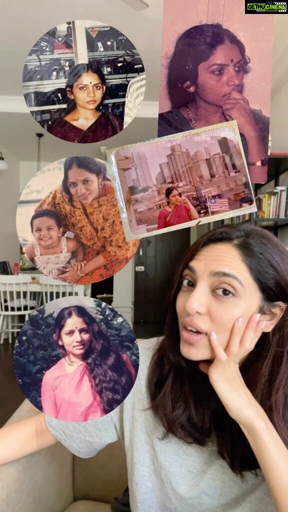 Sobhita Dhulipala Instagram - Having some GRWM fun this Mother’s Day - Recreating my mother’s simple and sweet makeup look with my @SmashboxIndia favs 🤓 #SmashboxIndia