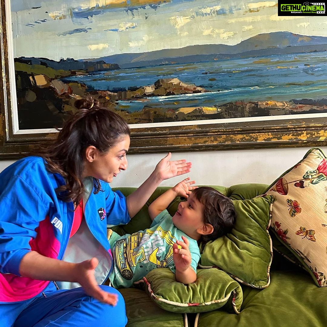 Soha Ali Khan Instagram - Here's to making more great music, having the best chats, eating the yummiest food and chillin' like a villain' - love you Jeh baba. Happy Second Birthday. @kareenakapoorkhan